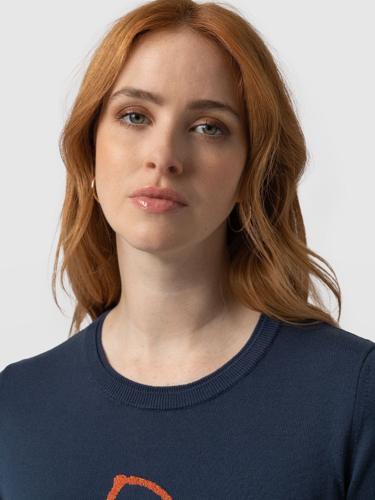 Rock Intarsia Jumper - Navy